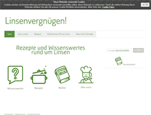 Tablet Screenshot of linsenvergnuegen.de